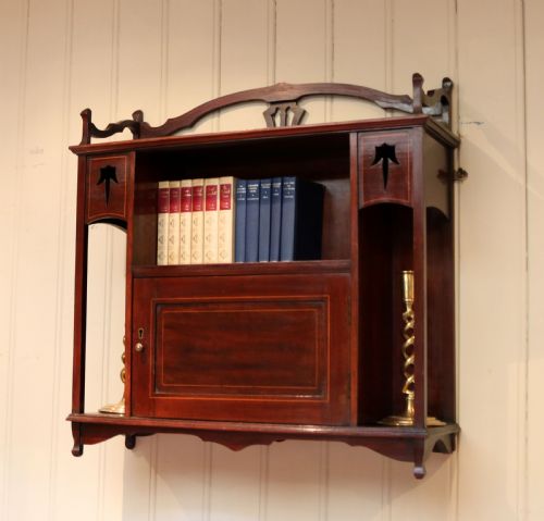 Edwardian Mahogany Wall Cabinet