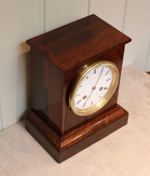fig 6. Rosewood Mantel Clock by Clockmaker to HM Queen Victoria