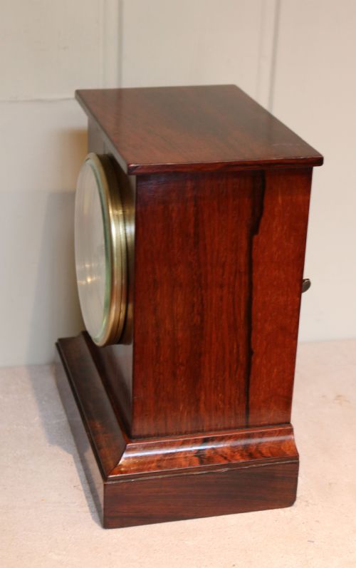 fig 8. Rosewood Mantel Clock by Clockmaker to HM Queen Victoria