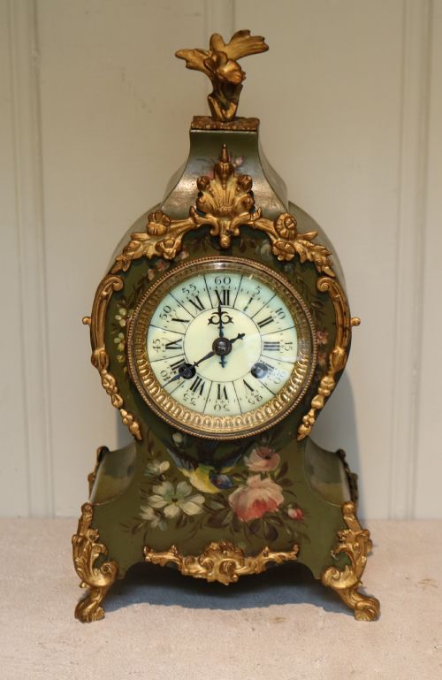 Small French Waisted Mantel Clock