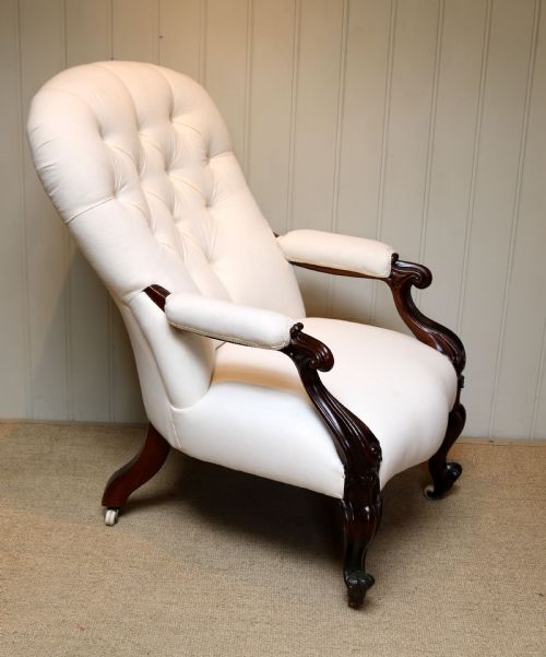 Victorian Rosewood Button Back Armchair