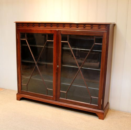 fig 1. Edwardian Mahogany Glazed Bookcase
