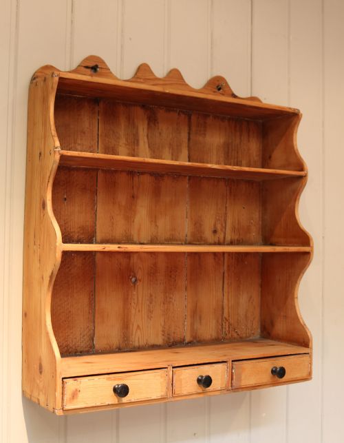Late 19th Century Rustic Pine Wall Shelves