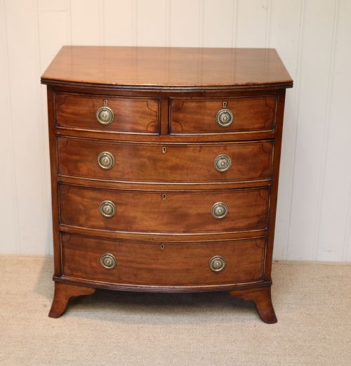 Mahogany Bow Front Chest of Drawers