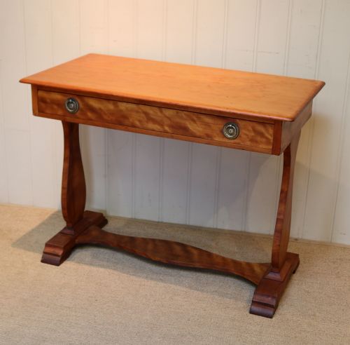 Satinwood Lyre End Table