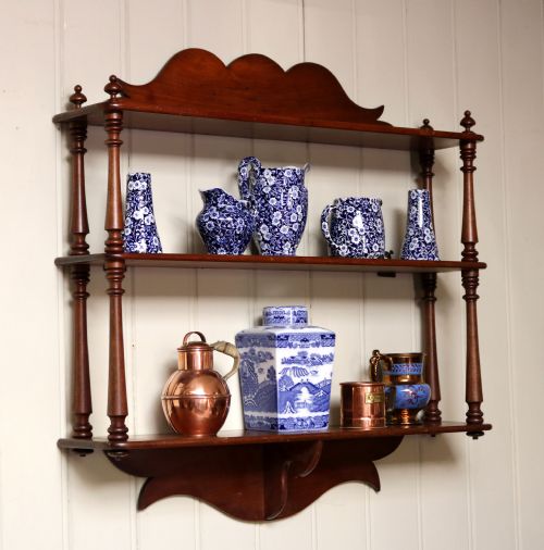 Late 19th Century Mahogany Wall Shelves