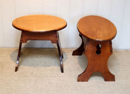 Pair of Oak Stools