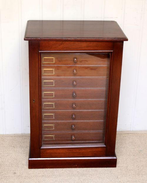 Mahogany Collectors Cabinet