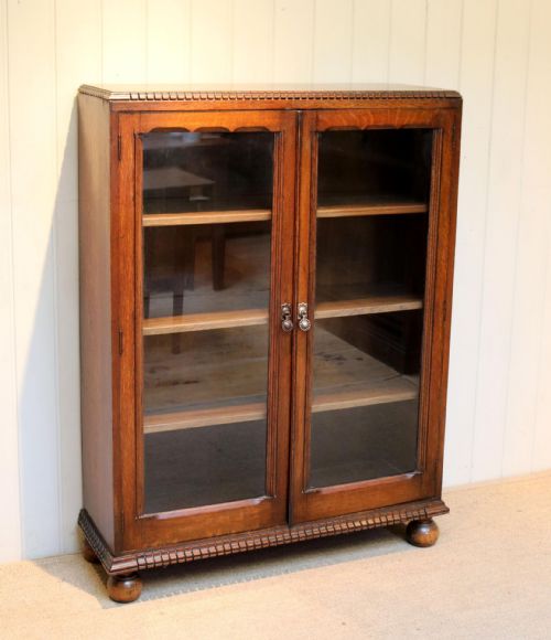 fig 1. Oak Glazed Bookcase