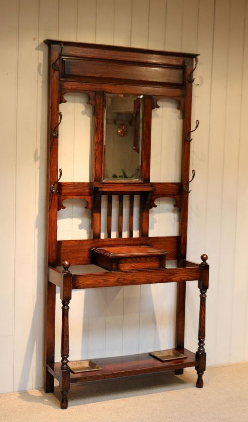 Substantial Oak Hall Stand