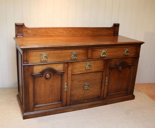 fig 1. Substantial Oak Arts And Crafts Sideboard