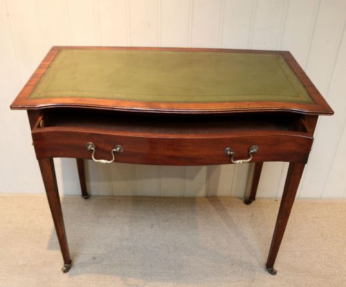 fig 1. Mahogany Serpentine Front Writing Table