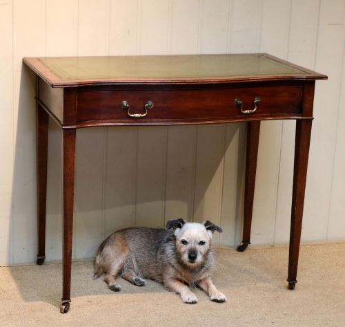 fig 2. Mahogany Serpentine Front Writing Table