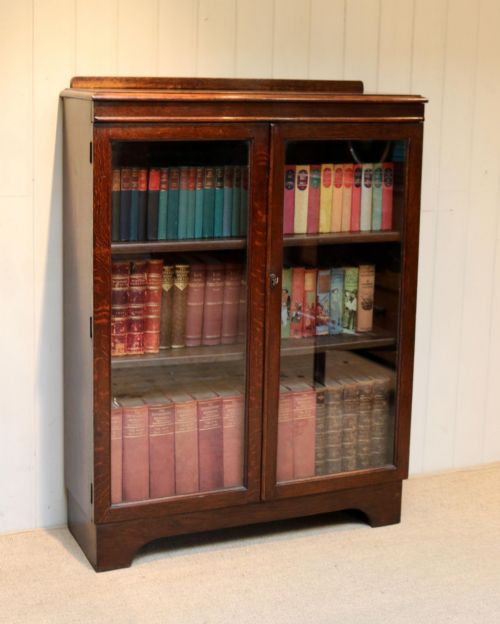Oak Glazed Bookcase
