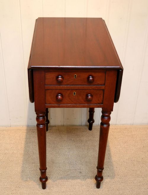 Mahogany Drop Leaf Side Table