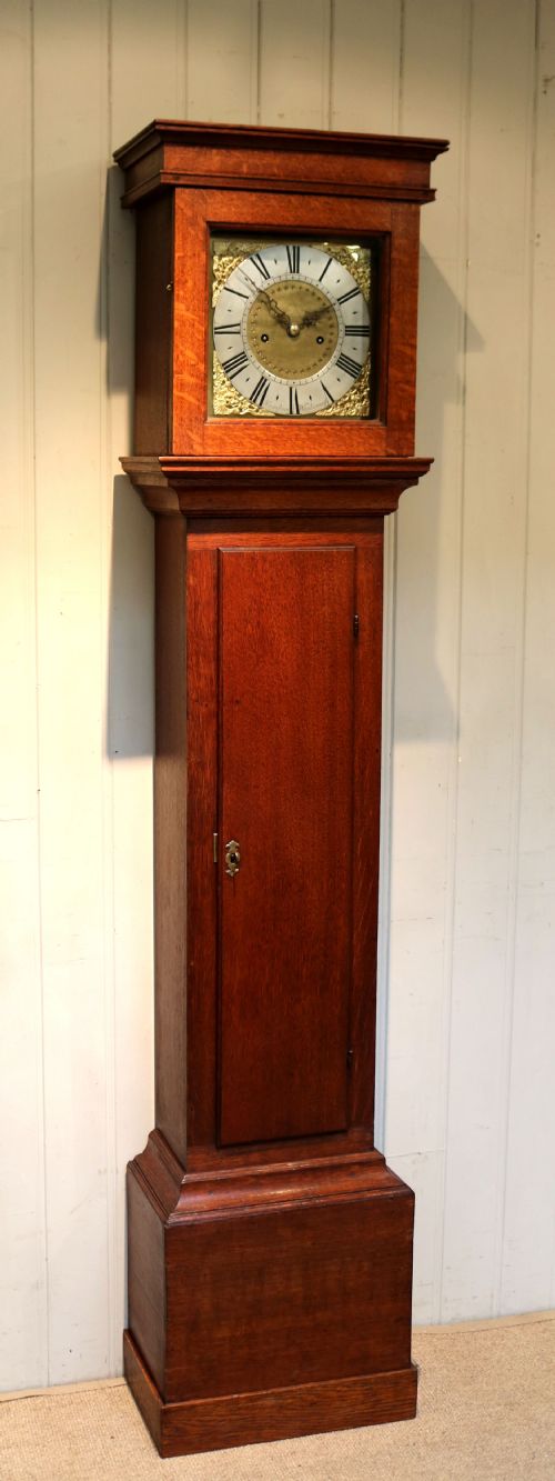fig 2. Small Proportioned Solid Oak Longcase Clock