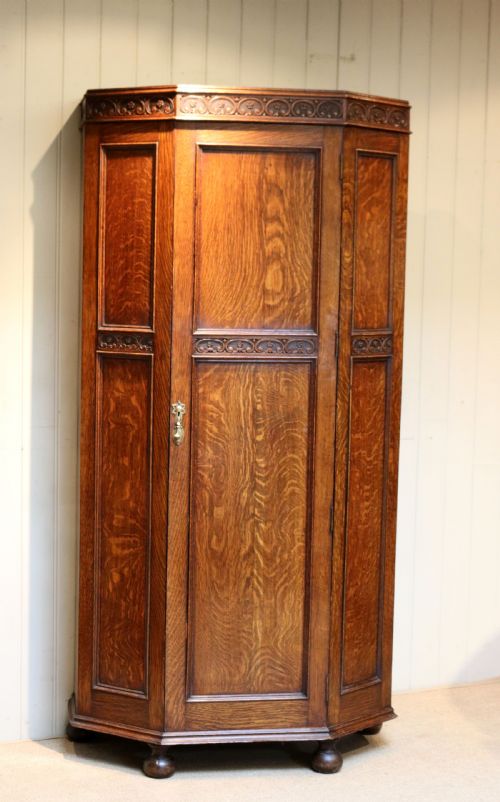 Solid Oak Hall Cupboard