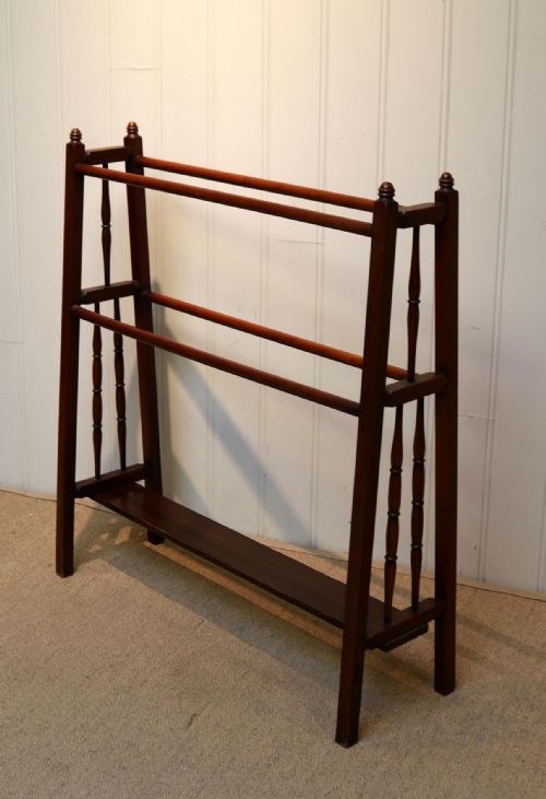 Arts and Crafts Walnut Towel Rail