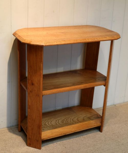 Solid Golden Oak Three Tier Table
