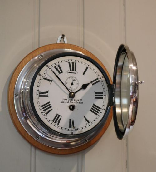 fig 2. Nickel Plated Ships Bulkhead Clock