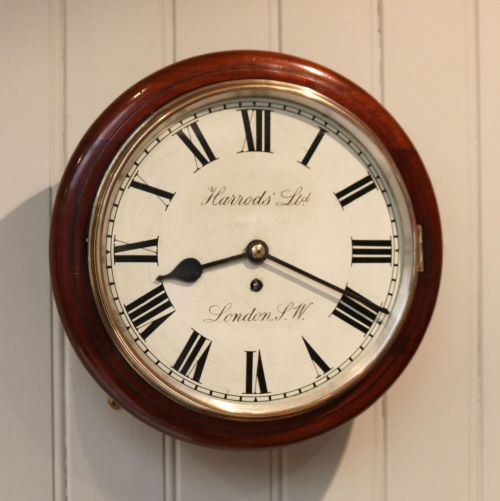 Mahogany Dial Clock by Harrods