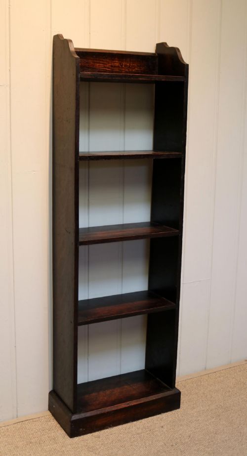Small Proportioned Oak Open Bookshelves