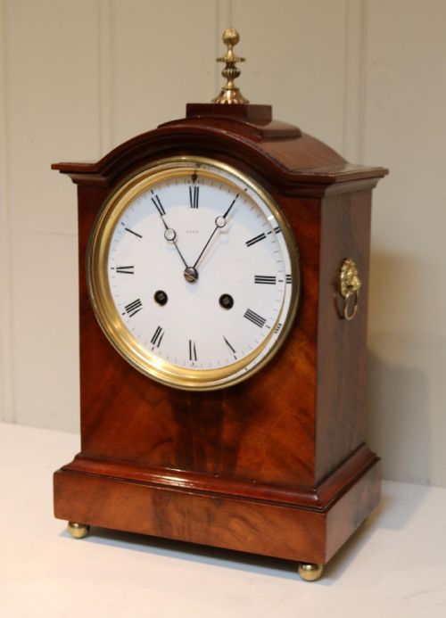 fig 2. Mahogany Bell Striking Mantel Clock By Dent