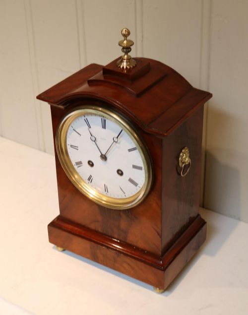 fig 3. Mahogany Bell Striking Mantel Clock By Dent