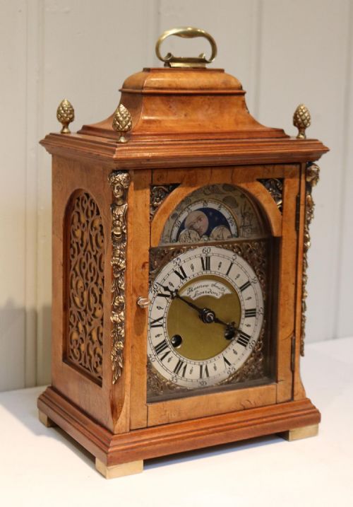 Small Burr Maple Bracket Clock