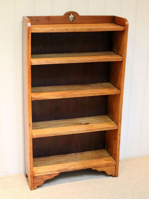 Golden Oak Open Bookcase