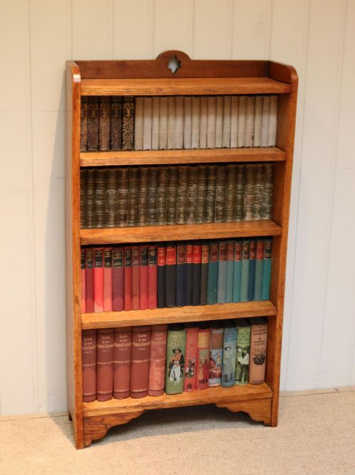fig 1. Golden Oak Open Bookcase