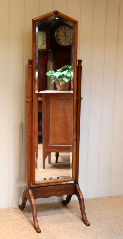 Oak Cheval Mirror