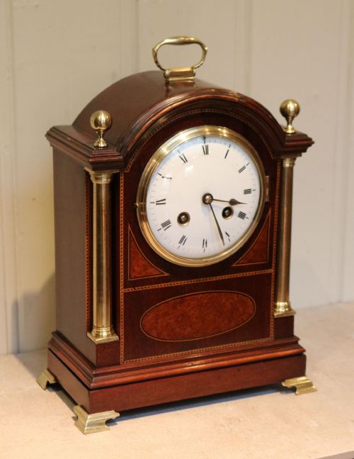 Mahogany and Inlay Bracket Clock