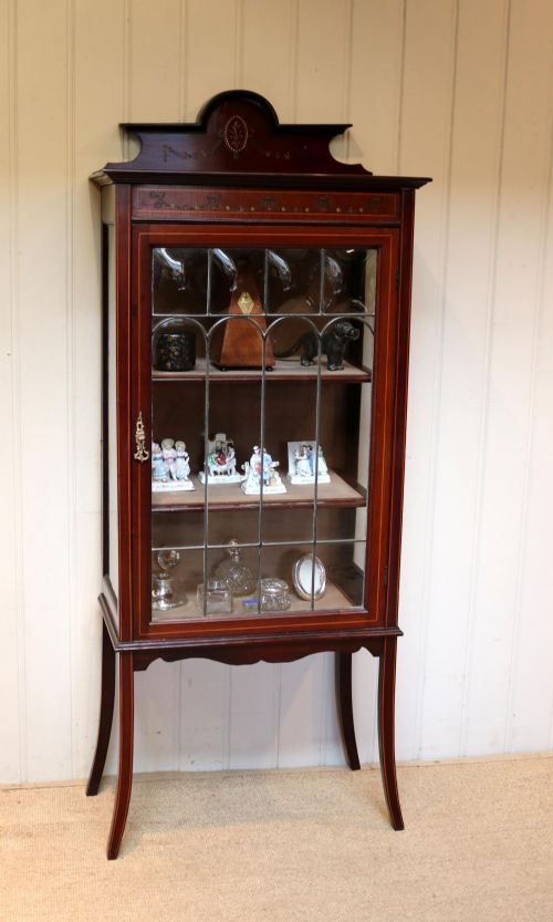 fig 1. Edwardian Mahogany Display Cabinet