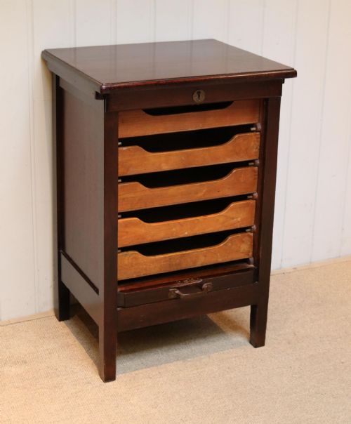 fig 1. Small Proportioned Mahogany Filing Cabinet