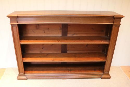 Substantial Oak Open Bookcase
