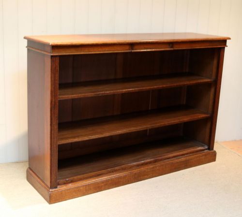 Substantial Open Oak Bookcase
