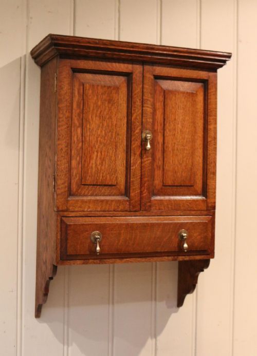 Oak Two Door Wall Cabinet