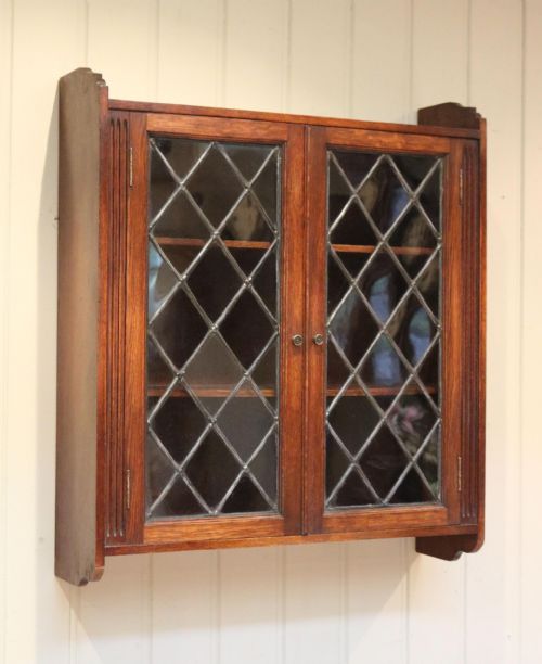 Oak Glazed Wall Cabinet