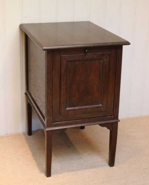fig 1. Unusual Oak Filing Cabinet