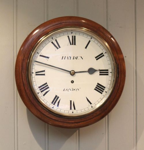 Light Mahogany Fusee Dial Clock