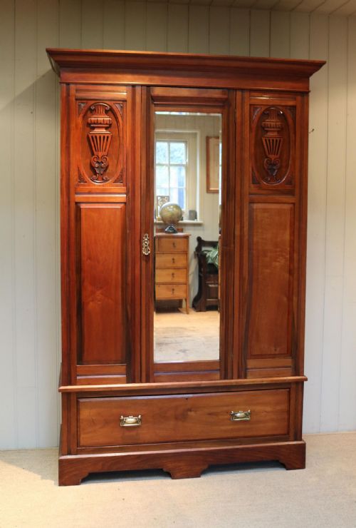 Edwardian Walnut Wardrobe