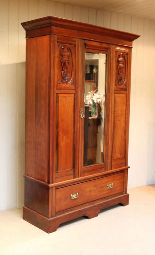 fig 1. Edwardian Walnut Wardrobe