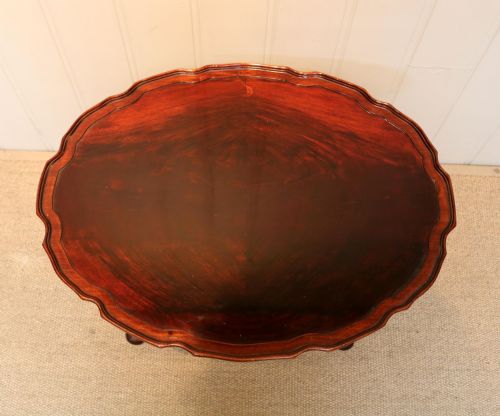 LOW MAHOGANY OVAL TABLE - ADDITIONAL PHOTO 6