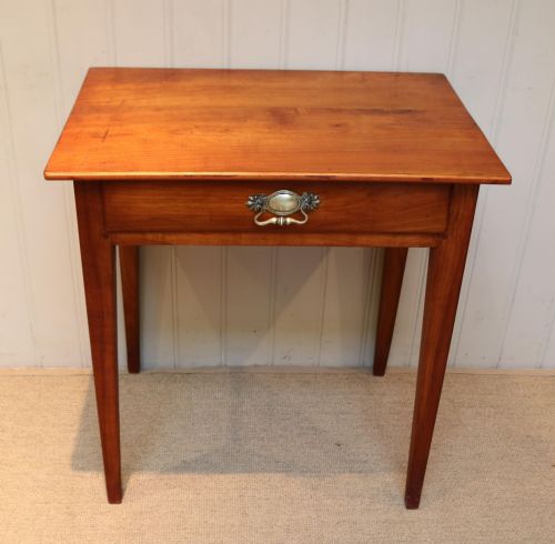 French Cherry Wood Side Table