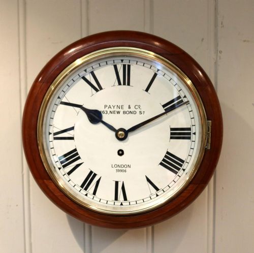 Mahogany 10' Fusee Dial Clock