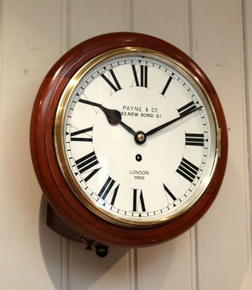 fig 1. Mahogany 10' Fusee Dial Clock