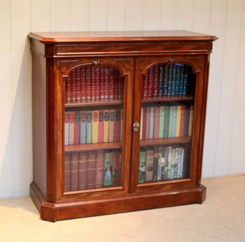 French Mahogany Glazed Bookcase