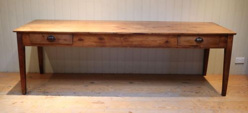 Large French Cherry Wood Farmhouse Table