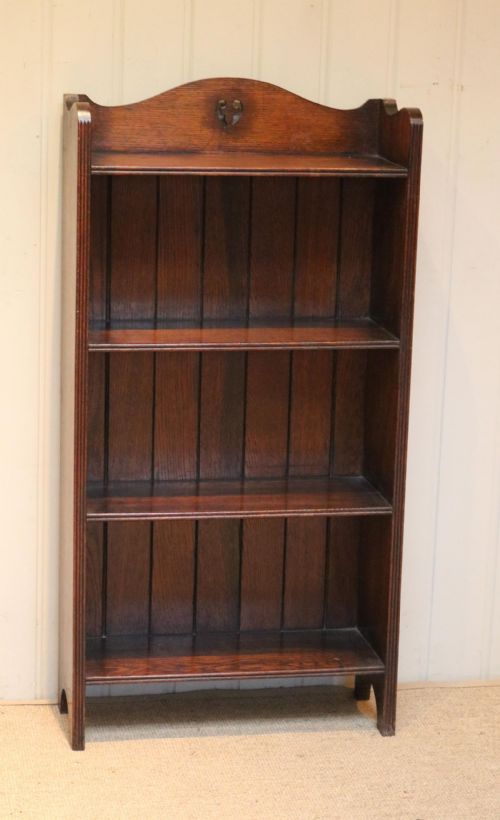 fig 1. Oak Open Bookcase